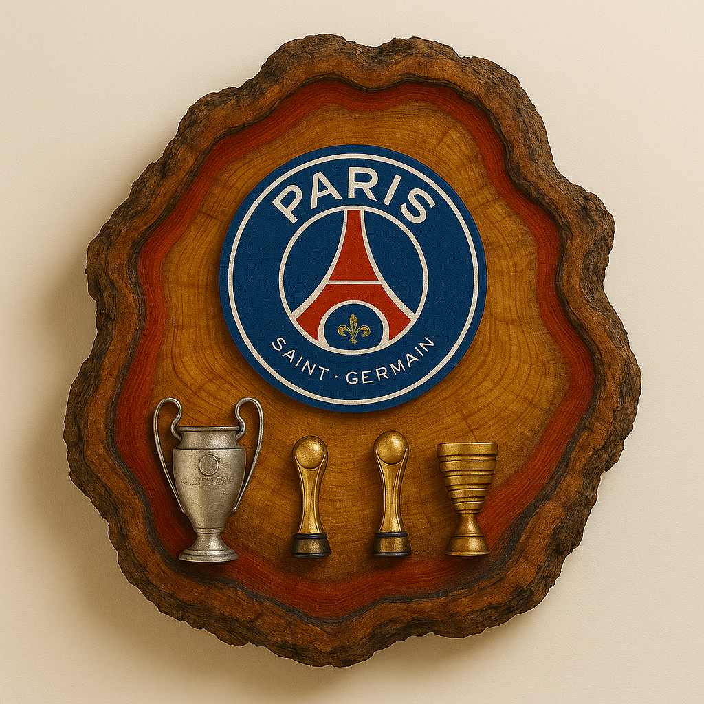 Tábua Rústica do Paris Saint-Germain + Kit Churrasqueiro